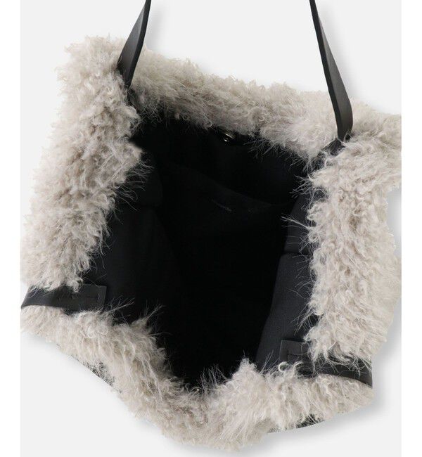 allureville「フェイクファートートバッグ」|ショルダー・メッセンジャー|