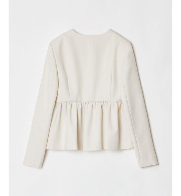 LOULOU WILLOUGHBY「【LOULOU WILLOUGHBY】カルゼペプラムジャケット」|ノーカラージャケット|