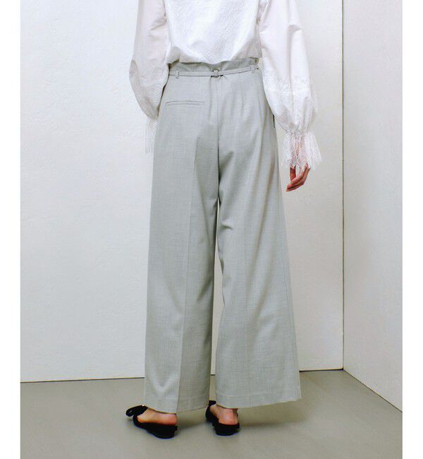 allureville「ポリエステル/Wストレッチタックパンツ」|チノ|