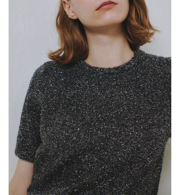 allureville「ショートシャギーラメプルオーバー」|ニット・セーター|