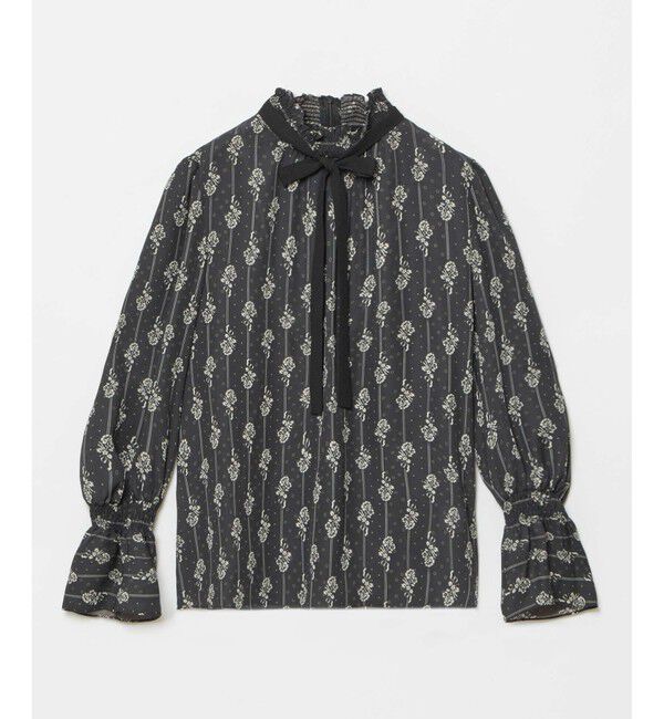 allureville「プチフルールプリントブラウス」|シャツ・ブラウス|