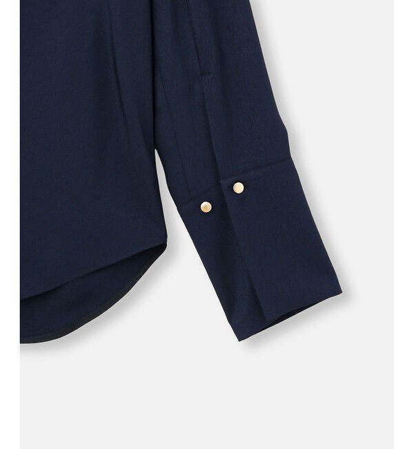 allureville「フリュイドオーバーラップブラウス」|シャツ・ブラウス|