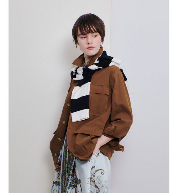 allureville「シャンブレーミリタリーブルゾン」|ブルゾン・スタジャン|