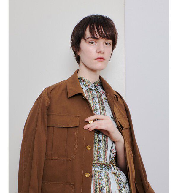 allureville「シャンブレーミリタリーブルゾン」|ブルゾン・スタジャン|