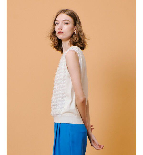 allureville「シアーカットジャガード プルオーバー」|ニット・セーター|