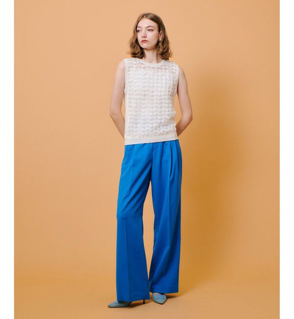 allureville「シアーカットジャガード プルオーバー」|ニット・セーター|