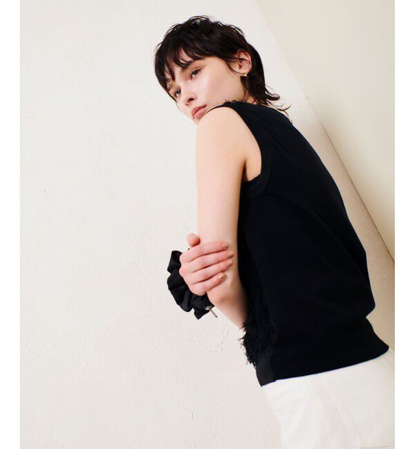 allureville「シアーカットジャガード プルオーバー」|ニット・セーター|