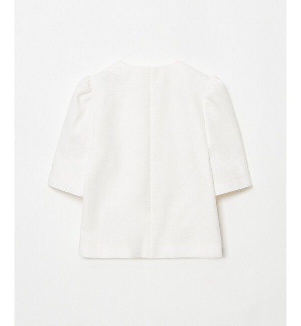 LOULOU WILLOUGHBY「【LOULOU WILLOUGHBY】ブライトリネン半袖ジャケット」|ノーカラージャケット|