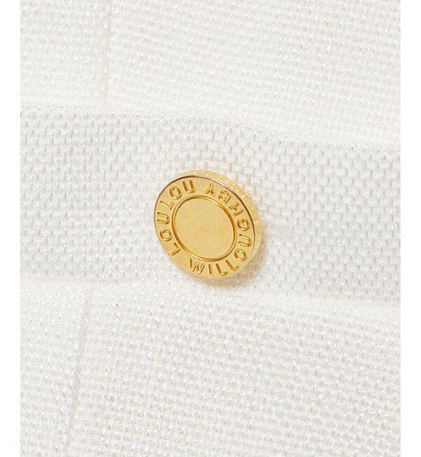 LOULOU WILLOUGHBY「【LOULOU WILLOUGHBY】ブライトリネン半袖ジャケット」|ノーカラージャケット|