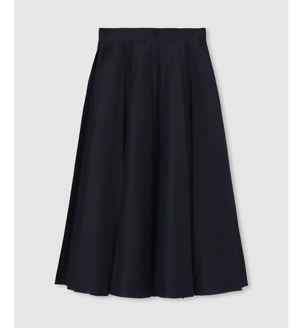 allureville「シアオーガンプリーツスカート」|スカート|ネイビー