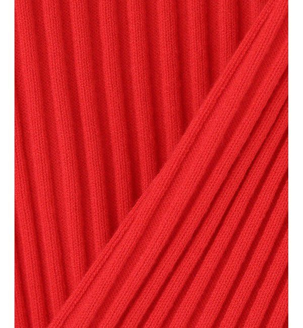 LOULOU WILLOUGHBY「◇ 【LOULOU WILLOUGHBY】バイカラーキーネック5分袖カーディガン」|カーディガン|