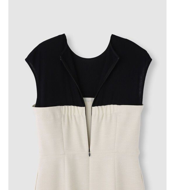 allureville「コンパクトツイルカットコンビワンピース」|ワンピース|