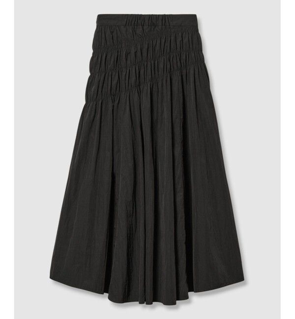 allureville「ナイロンタフタシャーリングスカート」|スカート|