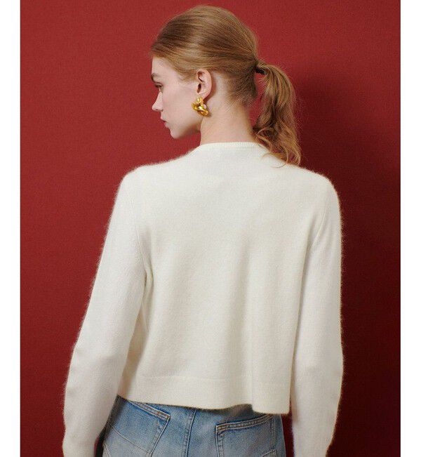 LOULOU WILLOUGHBY「【LOULOU WILLOUGHBY】ビーズフラワーカーディガン」|カーディガン|