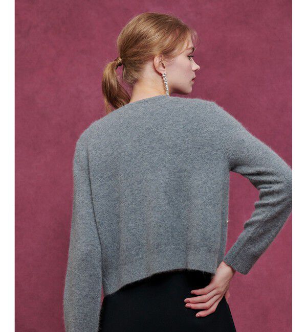 LOULOU WILLOUGHBY「【LOULOU WILLOUGHBY】ビーズフラワーカーディガン」|カーディガン|