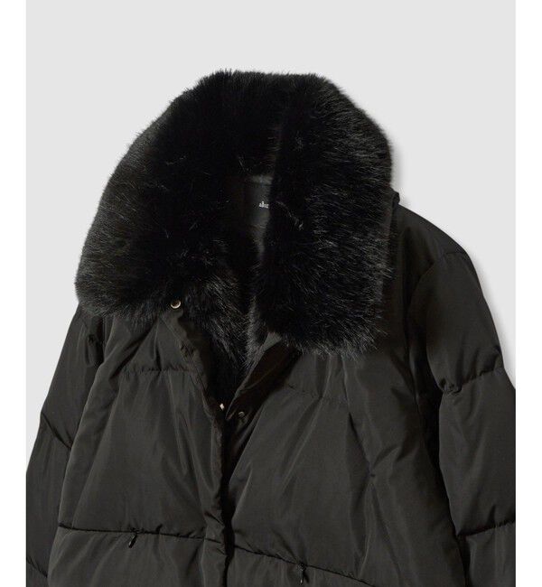 allureville「ファーカラーショートダウンコート」|ダウン|