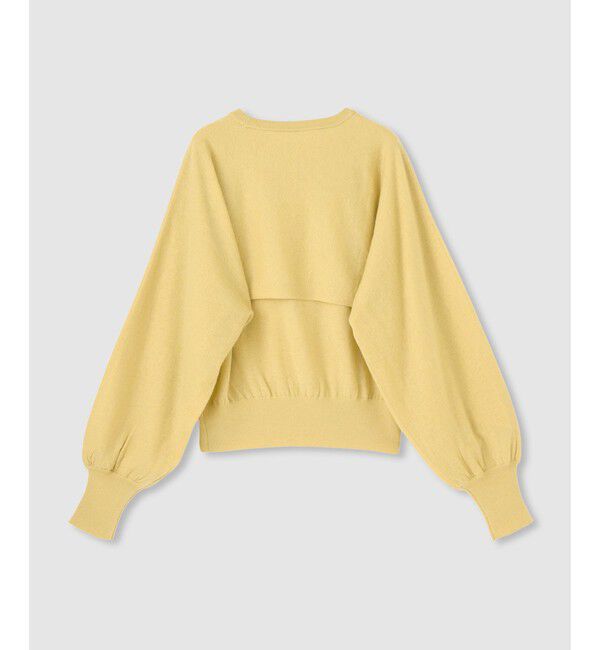 allureville「メリノウールレイヤードプルオーバー」|ニット・セーター|