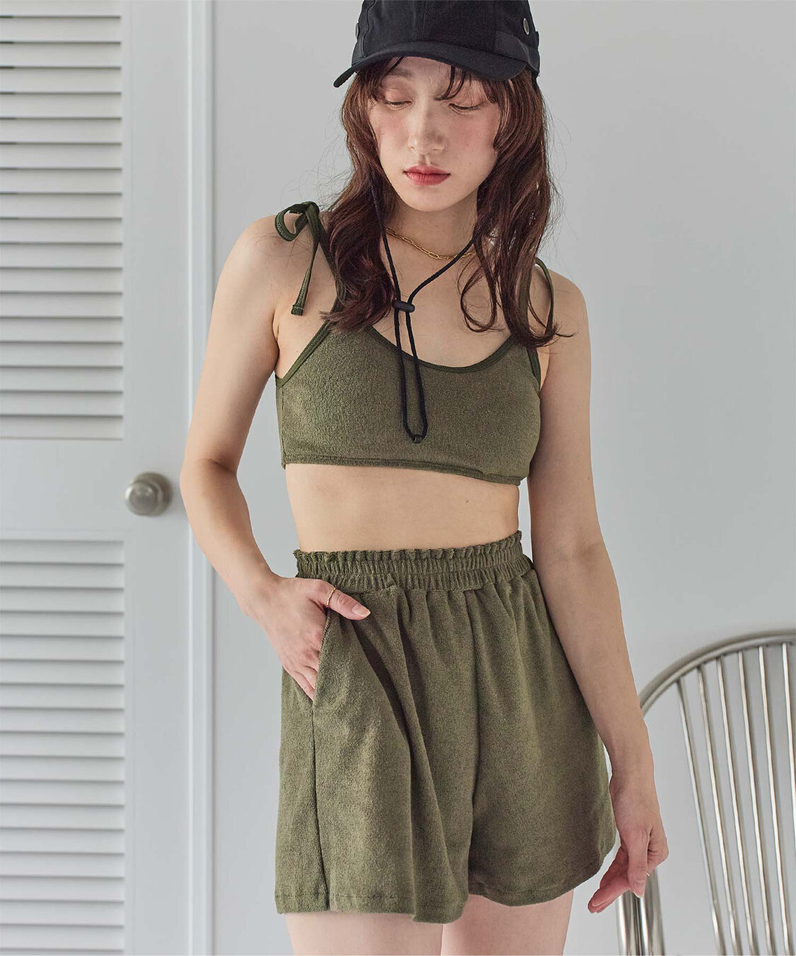 SEA DRESS「パイル素材パイピングビキニ/水着」|ビキニ|