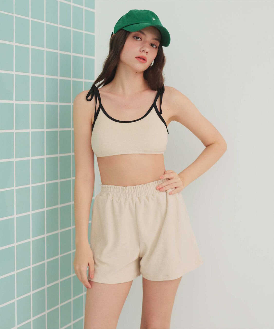 SEA DRESS「パイル素材パイピングビキニ/水着」|ビキニ|