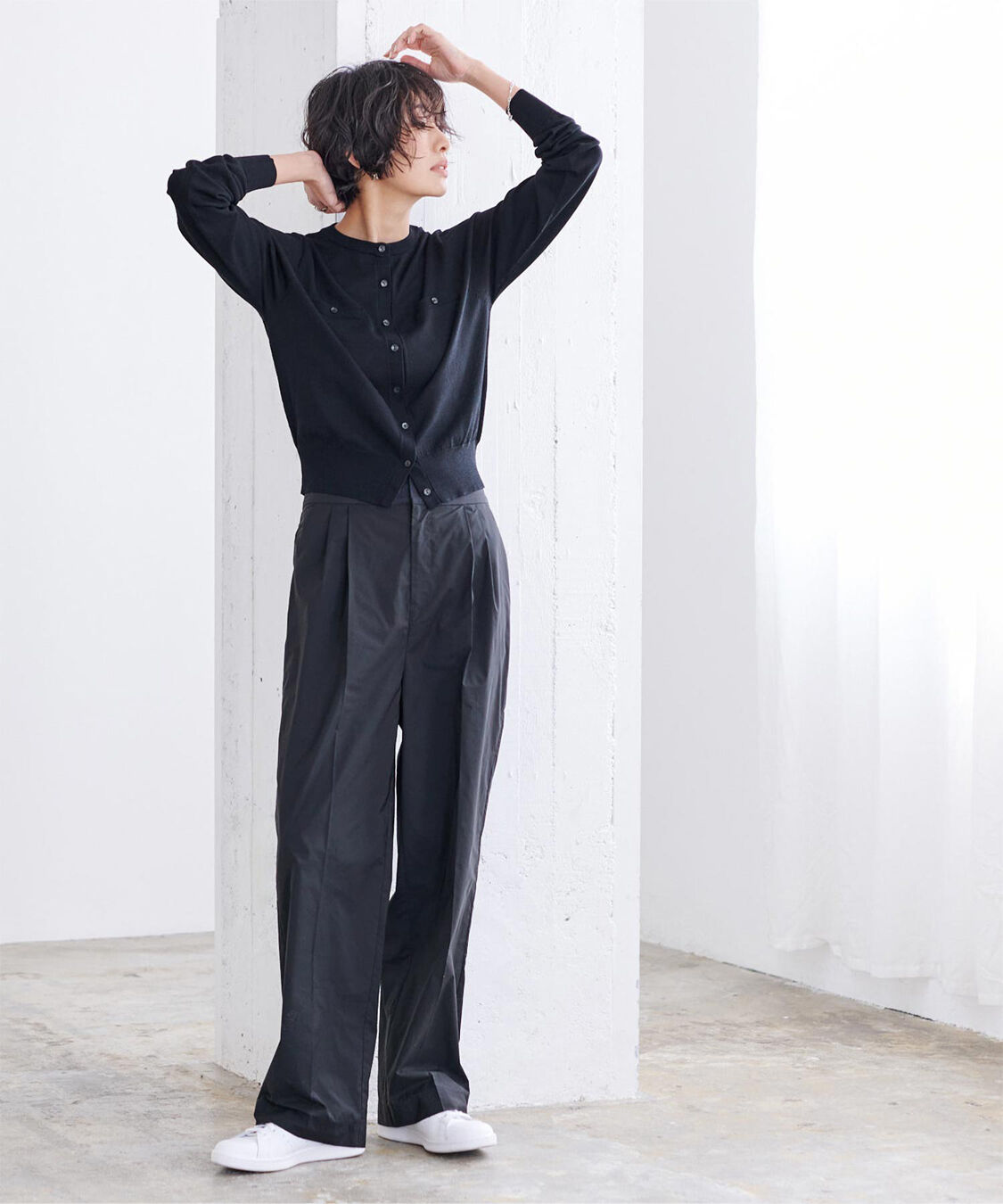 ur's「UVケアコンパクトベーシックニットカーディガン」|ニット・セーター|