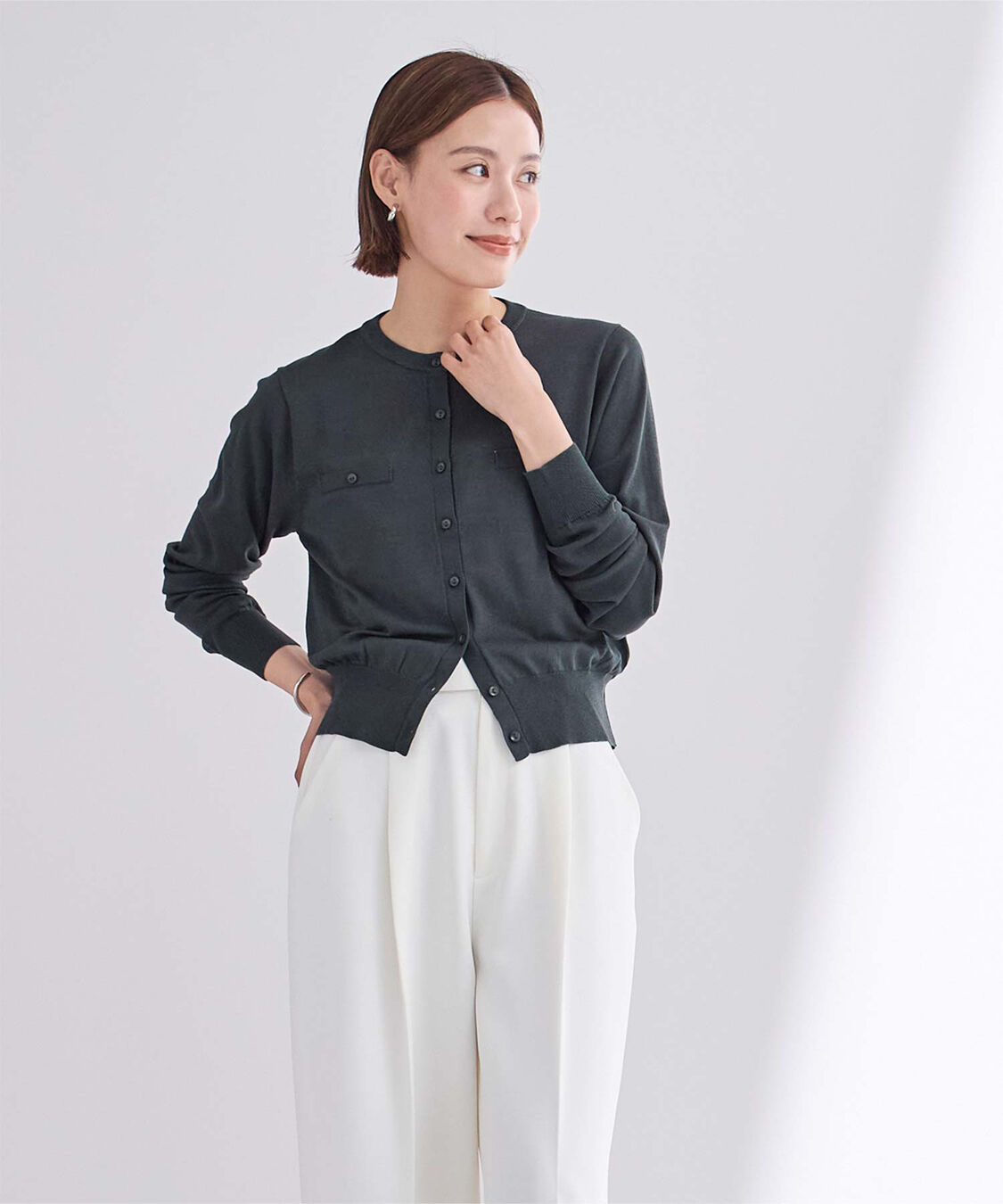 ur's「UVケアコンパクトベーシックニットカーディガン」|ニット・セーター|