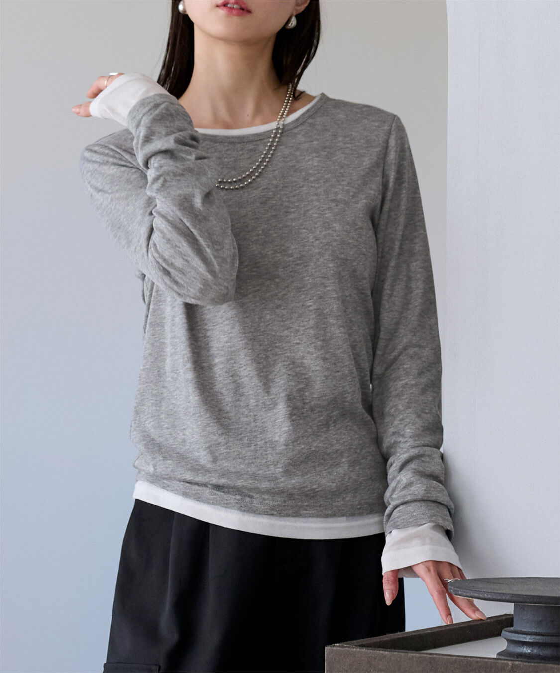 ur's「レイヤードトップスセット」|Tシャツ・カットソー|