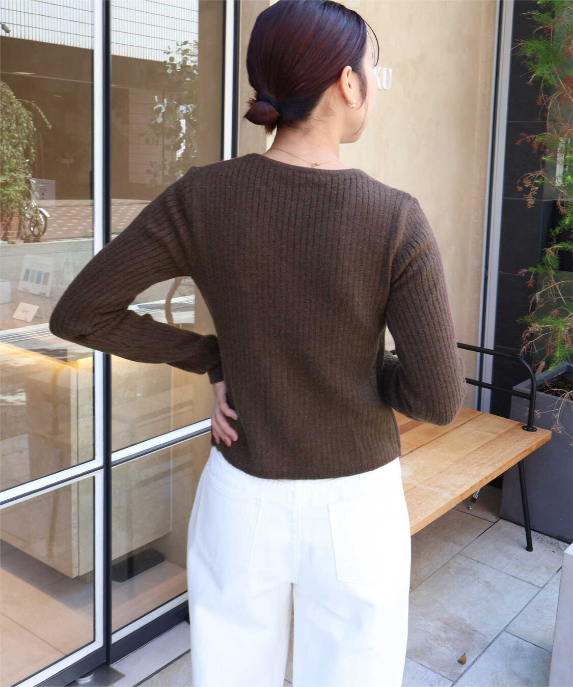 titivate「レイヤード風リブニットトップス」|ニット・セーター|