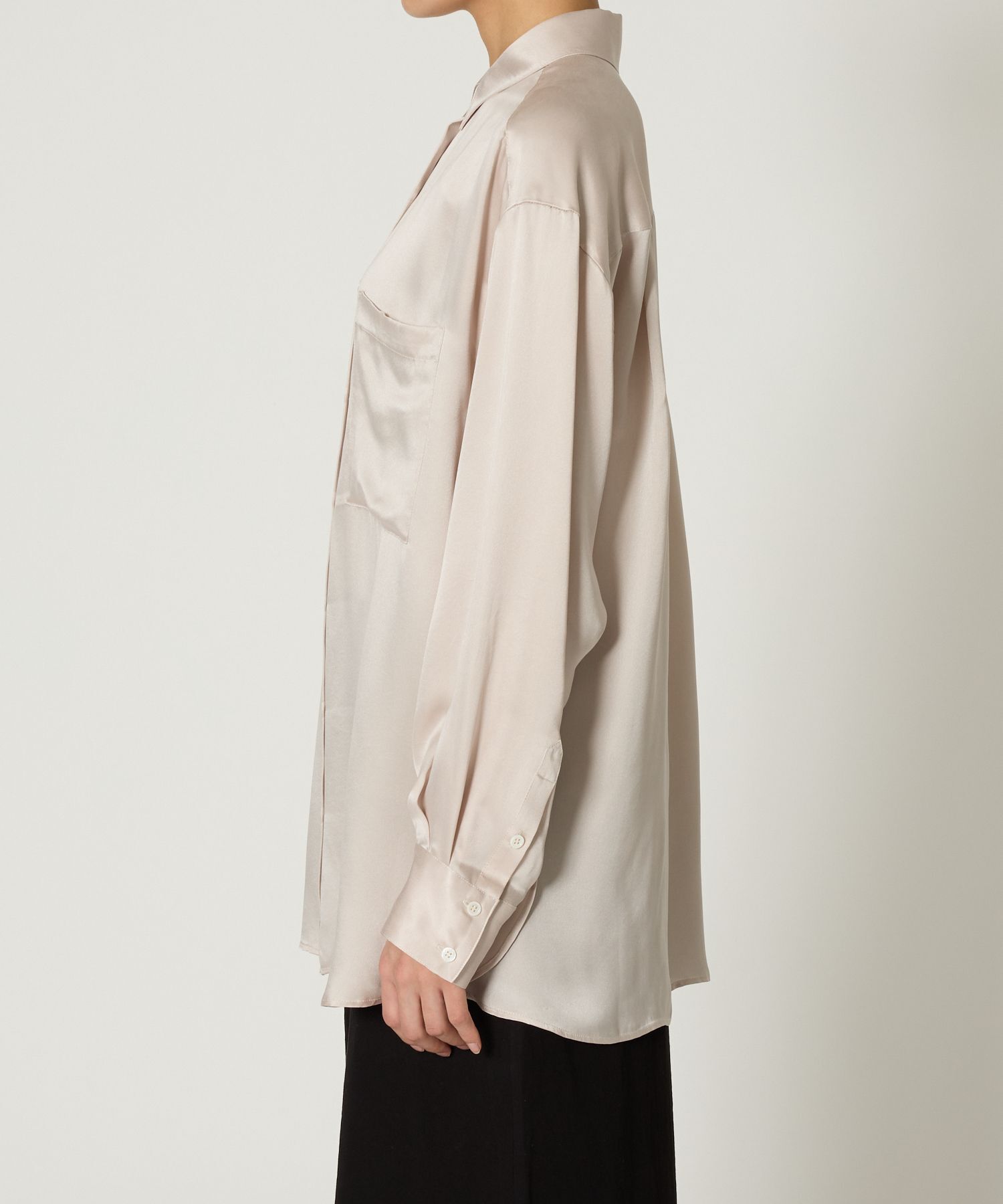 BABYLONE「ウォッシャブルシルクレーヨンシャツ」|シャツ・ブラウス|