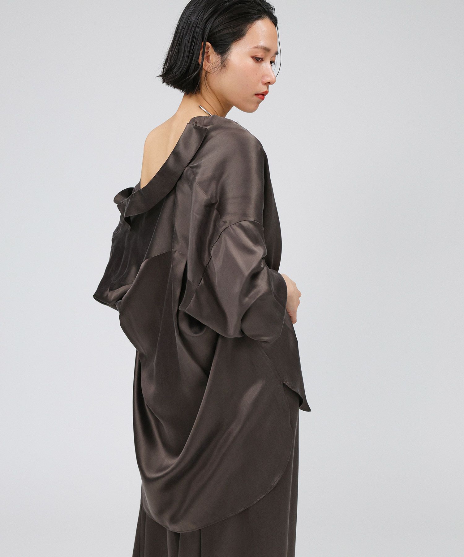 BABYLONE「ウォッシャブルシルクレーヨンシャツ」|シャツ・ブラウス|