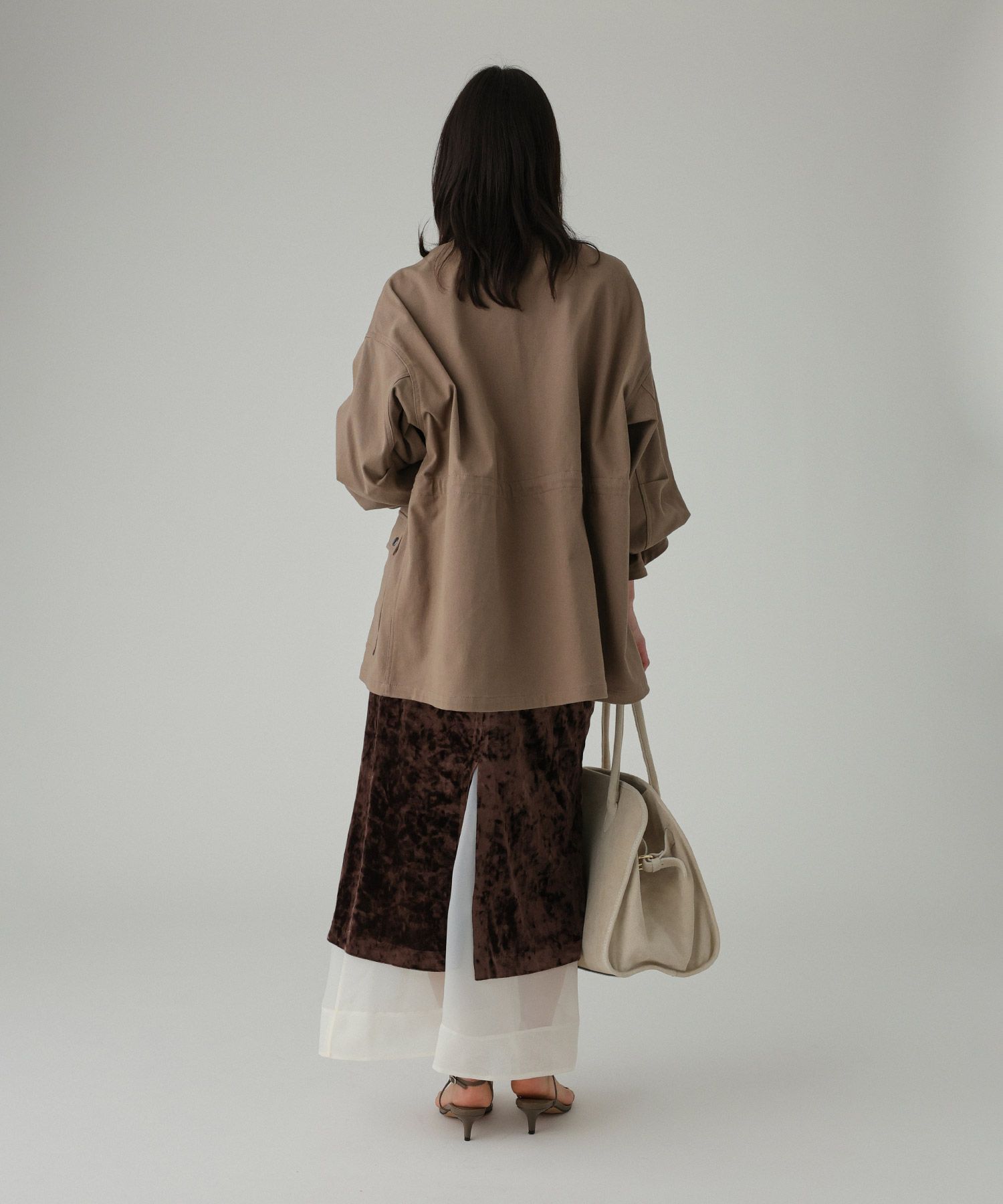 BABYLONE「ベロアレイヤードスカート」|スカート|