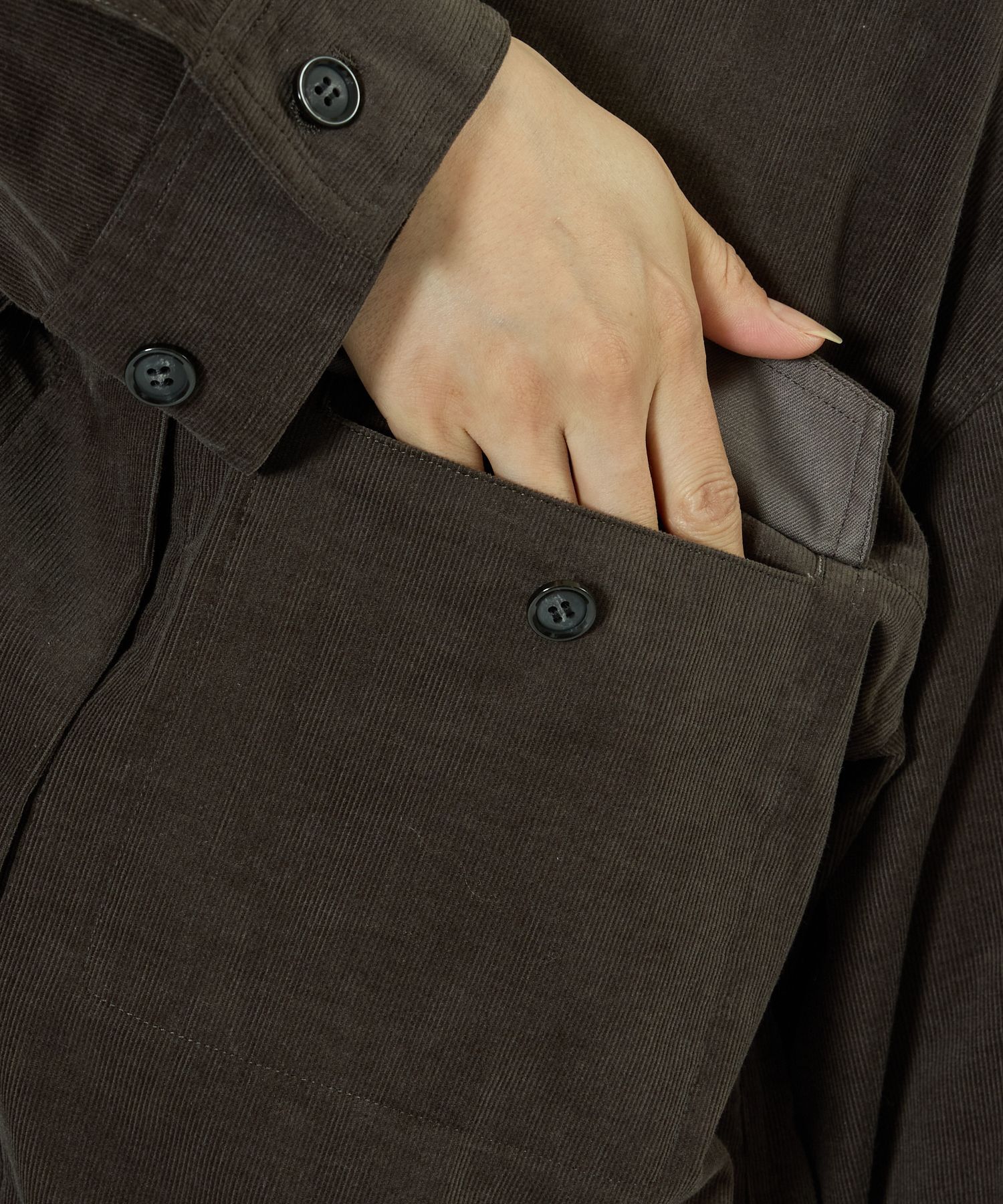 BABYLONE「コットンコーデュロイシャツ」|シャツ・ブラウス|