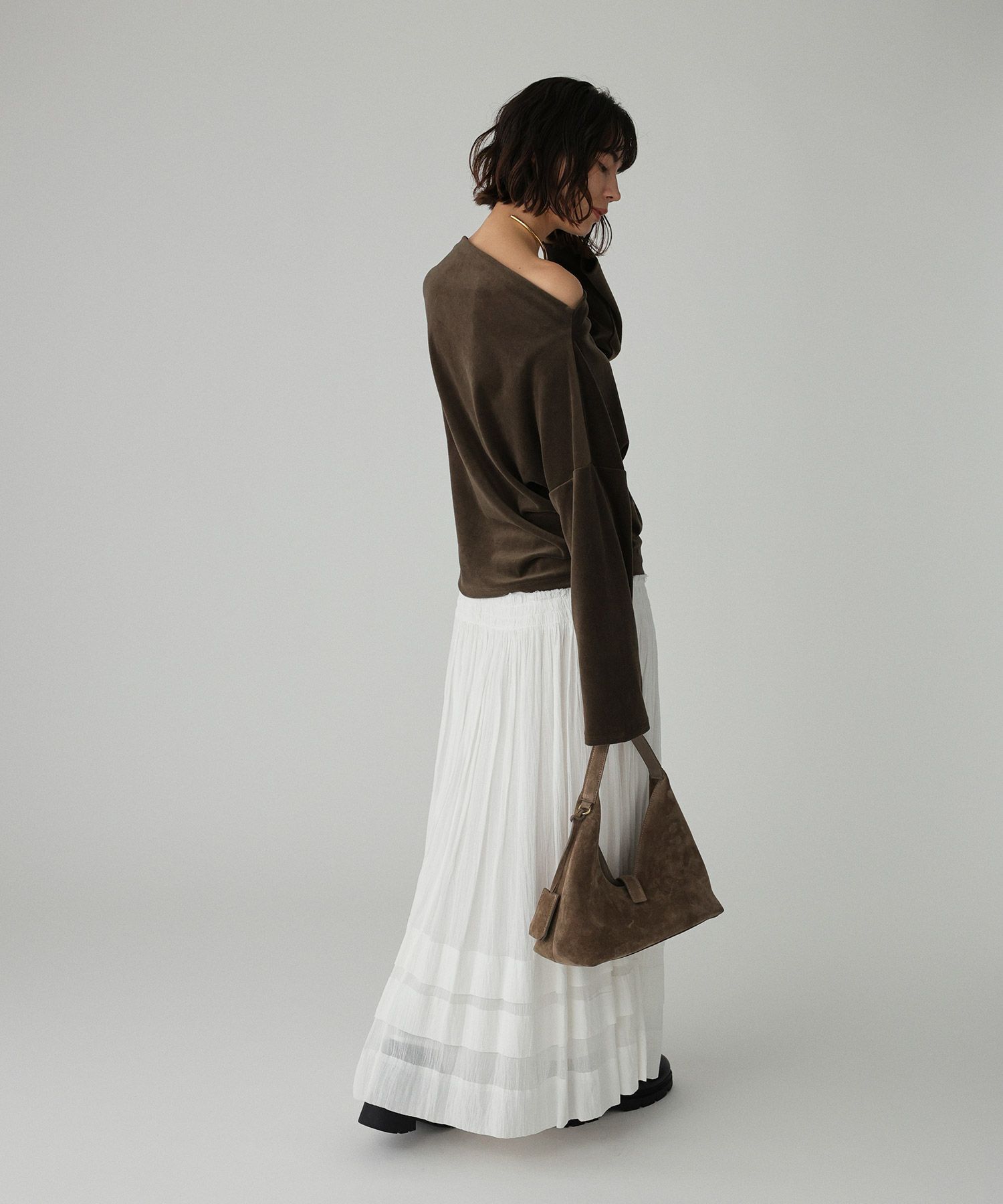 BABYLONE「【洗濯可】ベロアドレーププルオーバー」|Tシャツ・カットソー|