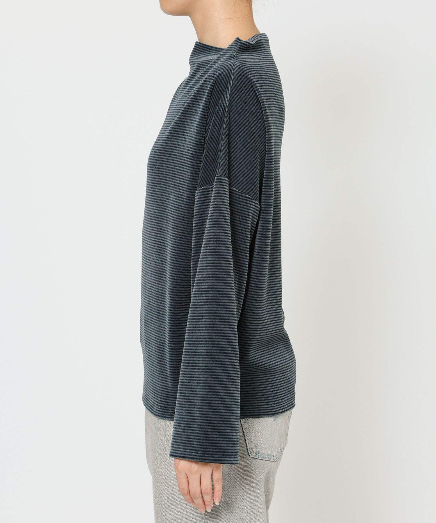 BABYLONE「【洗濯可】ベロアドレーププルオーバー」|Tシャツ・カットソー|