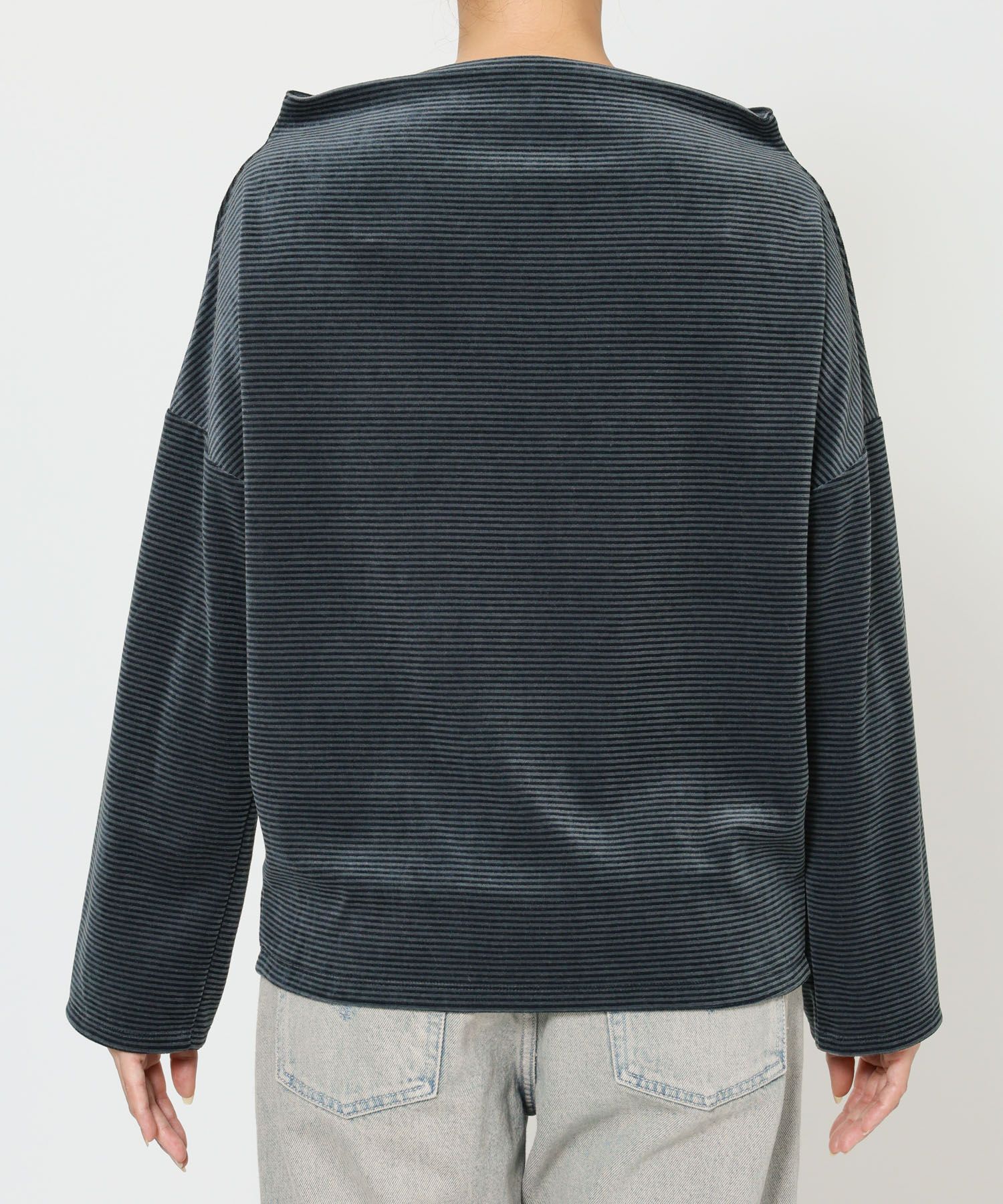 BABYLONE「【洗濯可】ベロアドレーププルオーバー」|Tシャツ・カットソー|