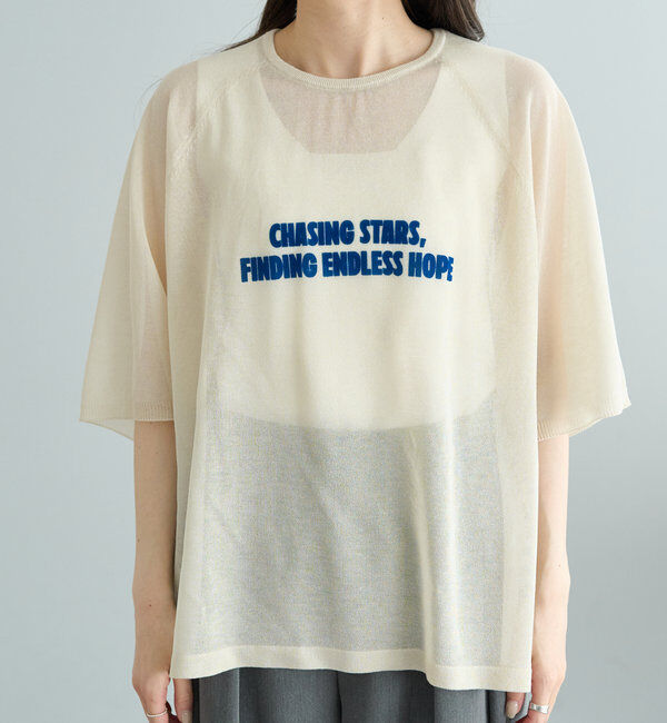  「フロッキープリントニット」|ニット・セーター|