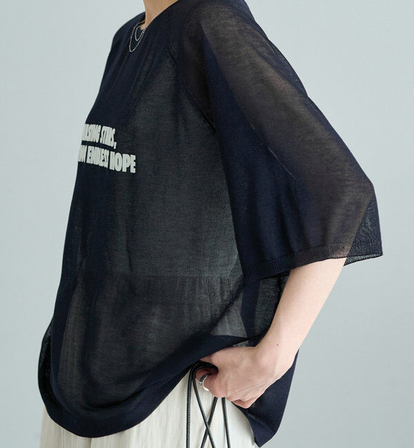  「フロッキープリントニット」|ニット・セーター|