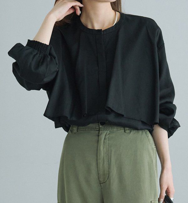  「ヨークデザインシアーブラウス」|シャツ・ブラウス|