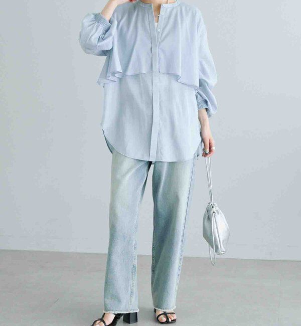  「ヨークデザインシアーブラウス」|シャツ・ブラウス|