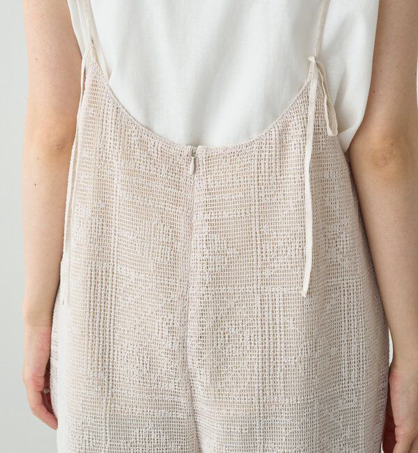  「メッシュクロス刺繍サロペット」|その他|