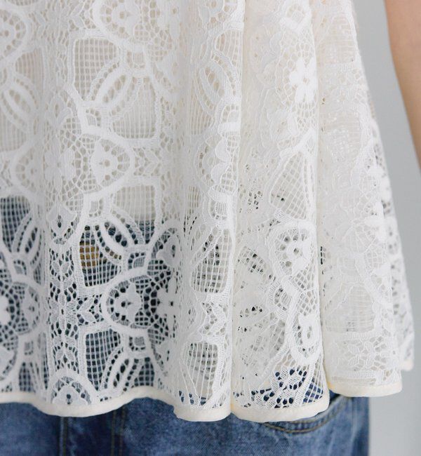  「リバー調レースビスチェ」|キャミソール|