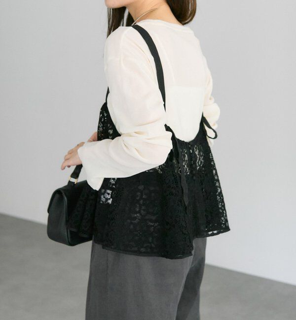  「リバー調レースビスチェ」|キャミソール|