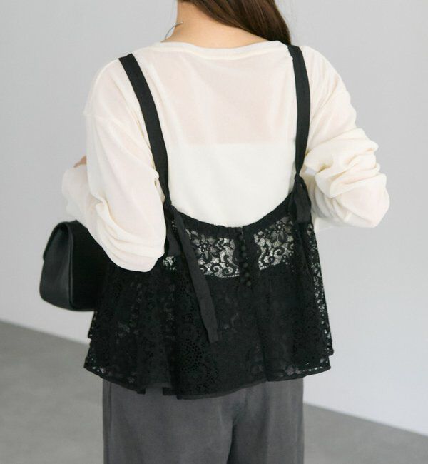  「リバー調レースビスチェ」|キャミソール|