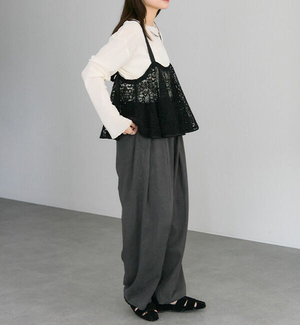  「リバー調レースビスチェ」|キャミソール|