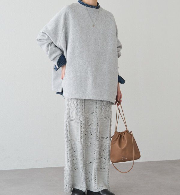  「裏起毛ポンチョスウェットプルオーバー」|プルオーバー|