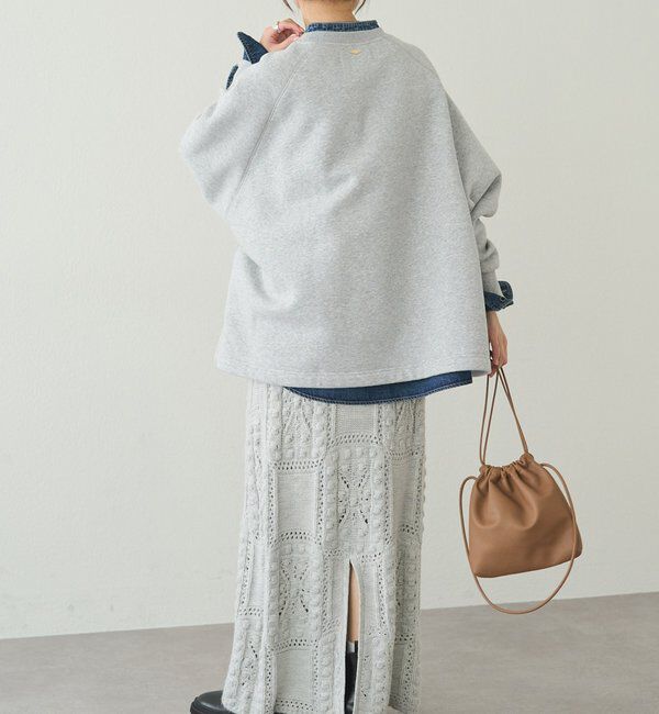  「裏起毛ポンチョスウェットプルオーバー」|プルオーバー|