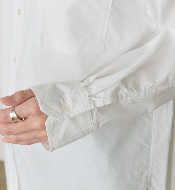  「コットンリヨセルロゴ刺繍シャツ」|シャツ・ブラウス|