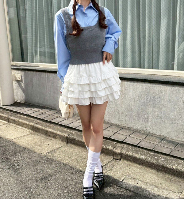  「リボン付きポインテッドストラップシューズ」|その他|