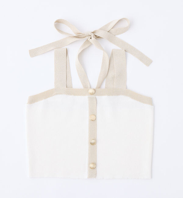  「セット対応/配色ラメニットビスチェ」|ニット・セーター|