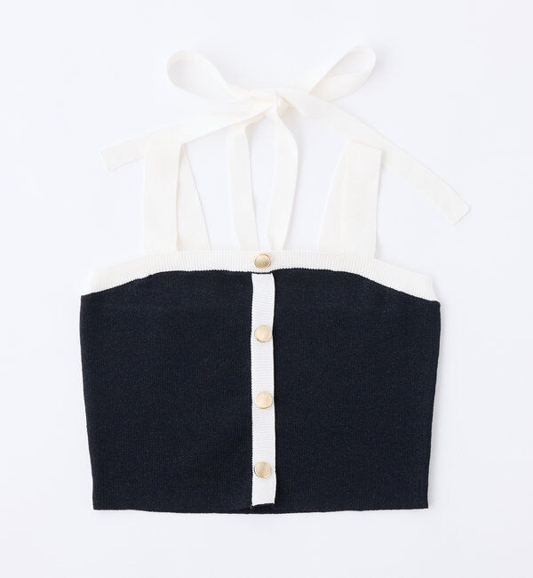  「セット対応/配色ラメニットビスチェ」|ニット・セーター|