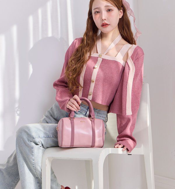  「セット対応/配色ラメニットビスチェ」|ニット・セーター|